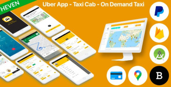 Uber App - Taxi Cab - On Demand Taxi | Android and iOS Complete solution
