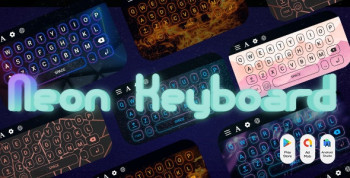Neon LED Light Keyboard – RGB and Emoji Light Keyboard