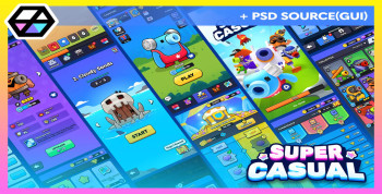 Super Casual GUI Pack + PSD
