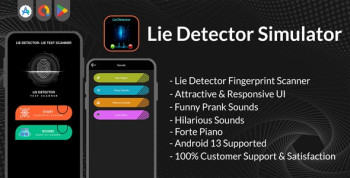 Lie Detector Simulator | Lie Test Fingerprint Scanner