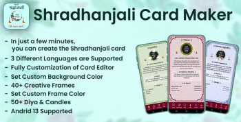 Shradhanjali Card Maker – RIP Post Maker – Tribute Post Maker