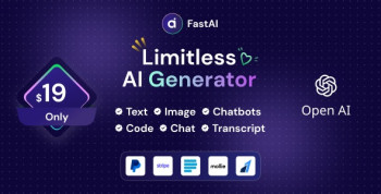 FastAi – OpenAI Content, Text, Image, Chat, Code Generator as SaaS