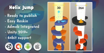 Helix Jump 3D  Unity Project with Admob