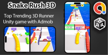 Snake Rush 3D – Unity Game