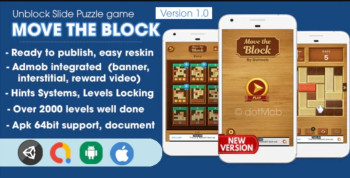 Move The Block – Unblock Game Unity Complete