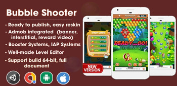 Bubble Shooter – Unity Project with Admob
