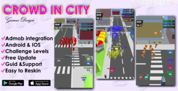 Crowd City: A High-Performance Unity Project with Admob Integration