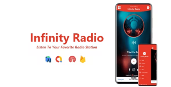 Infinity Radio – Single Station Radio App | ADMOB, ONESIGNAL, FIREBASE