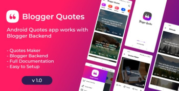 Blogger Quotes App – Android Quotes App with Admob Ads