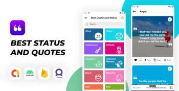 Best Status and Quotes app with Quotes maker , Admob ads , Facebook Ads and Unity Ads