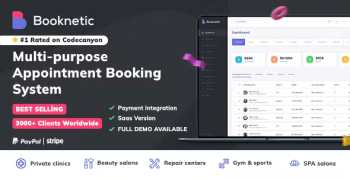 Booknetic - WordPress Booking Plugin for Appointment Scheduling [SaaS]