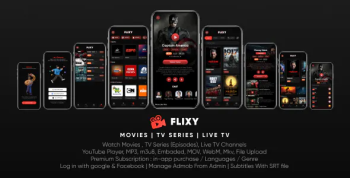 Flixy : The Movie | Series | Live TV Streaming App : Android – Laravel