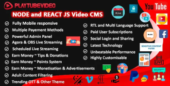 PlayTubeVideo – Live Streaming and Video CMS Platform 4.0