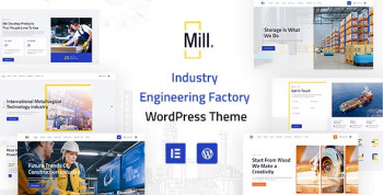Mill | Industry Engineering Factory WordPress Theme