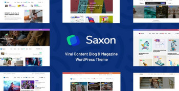 Saxon – Viral Content Blog Magazine Marketing WordPress Theme