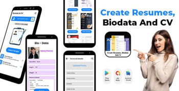 Create Resumes – Biodata and CV Maker for Job – Resume Builder App