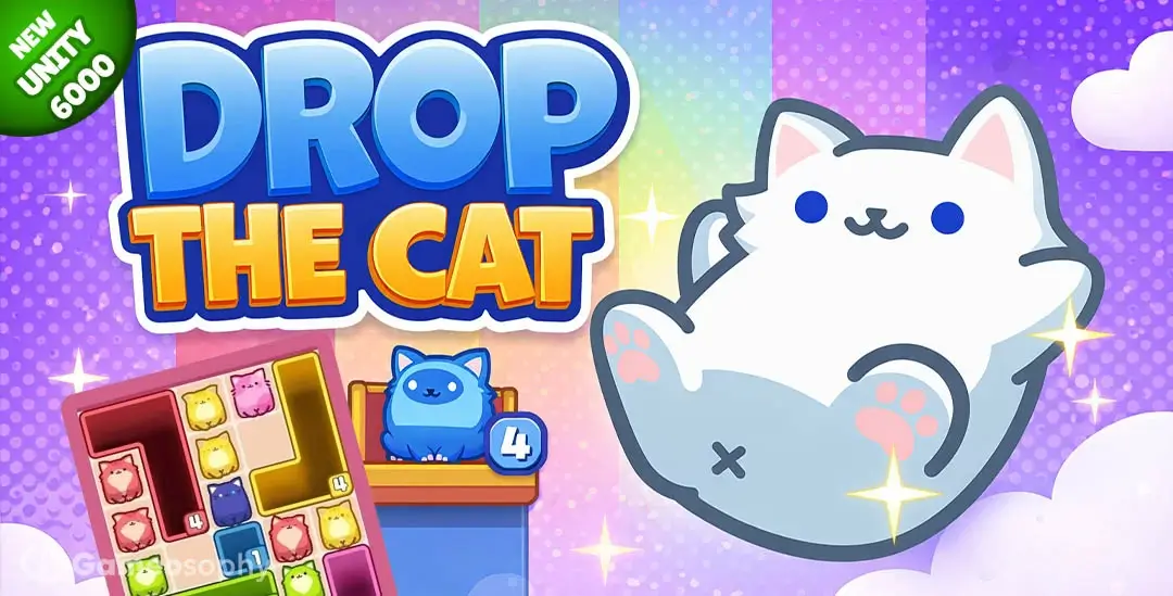 Drop The Cat – Unity Puzzle Game Template