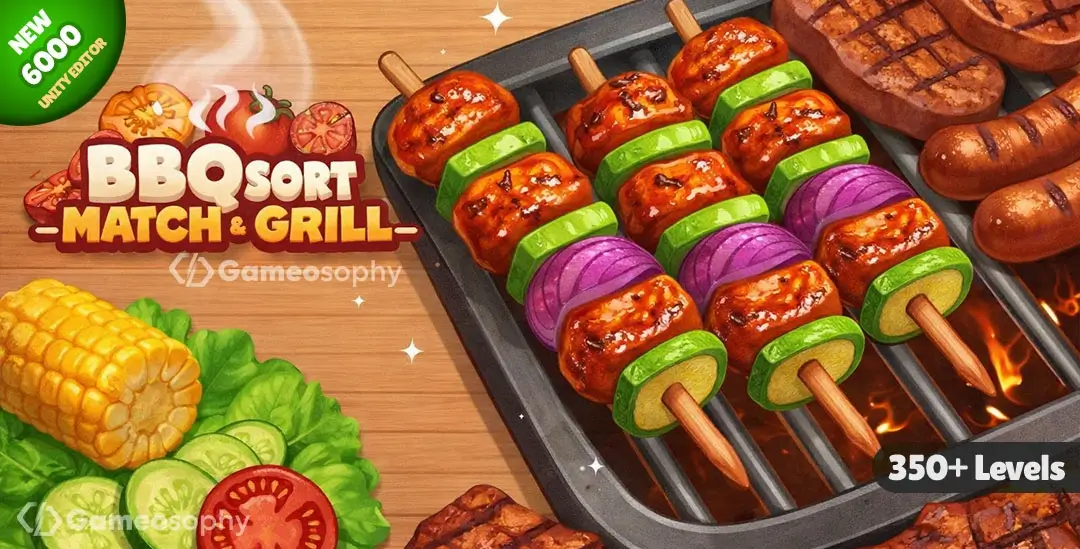 Grill Food Sort Puzzle | Unity Game